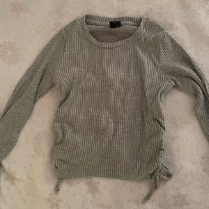 Target green long sleeve cinched. Size: 8-9